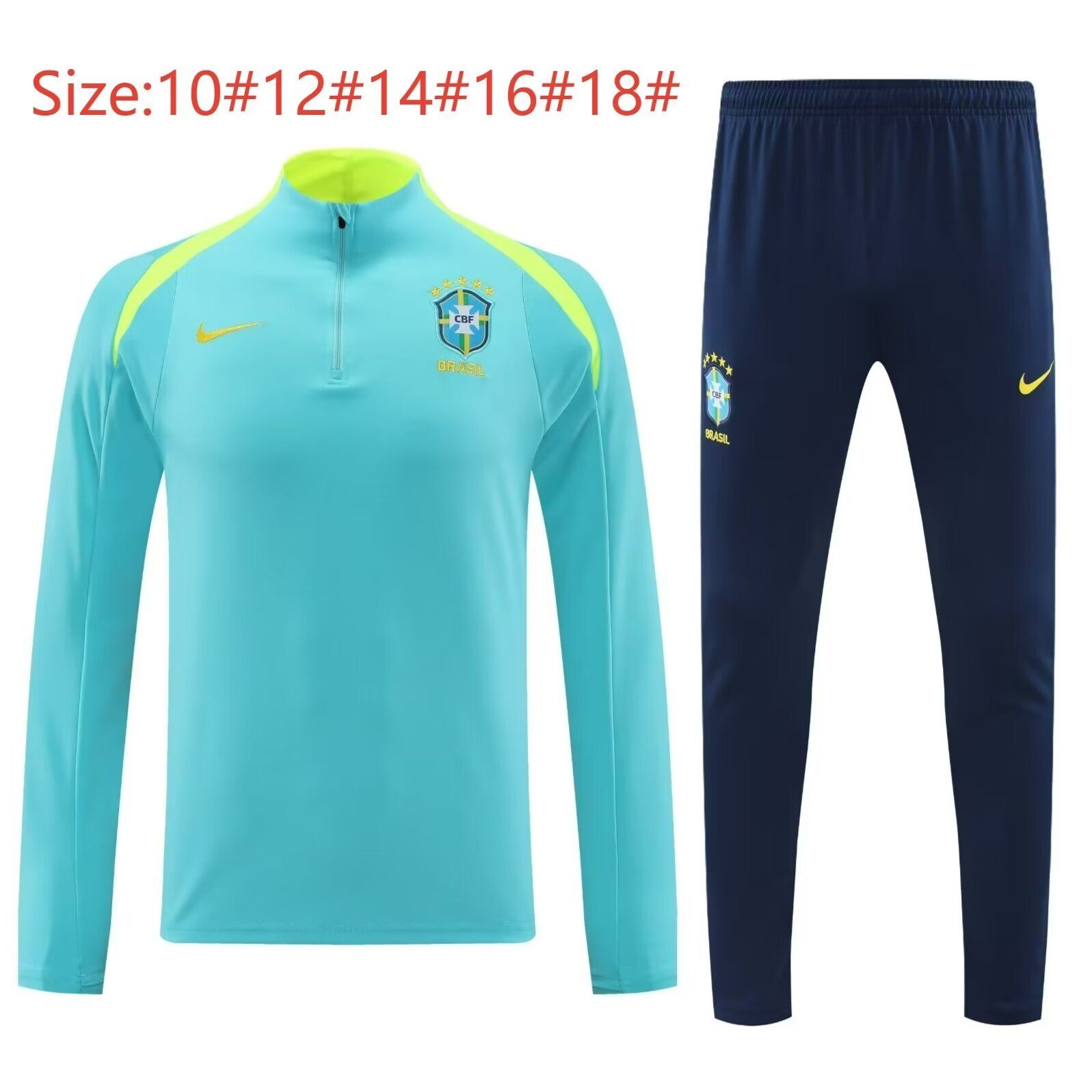 Kids Brazil 24/25 Tracksuit - Lake Blue